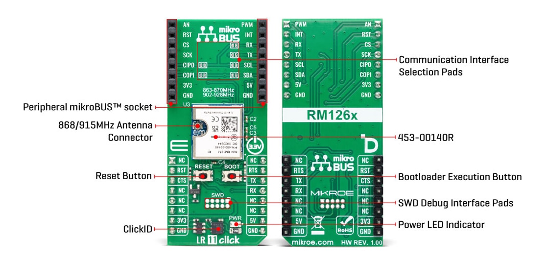 Mikroe 868MHz LR 11 Click